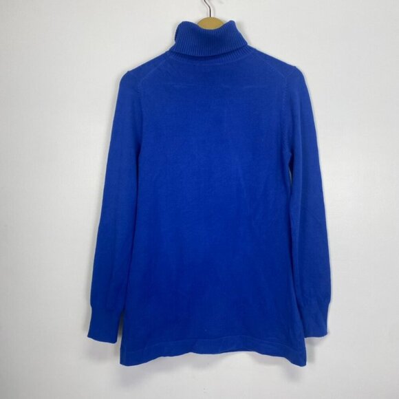 French Connection Blue Turtleneck Sweater - Picture 8 of 9